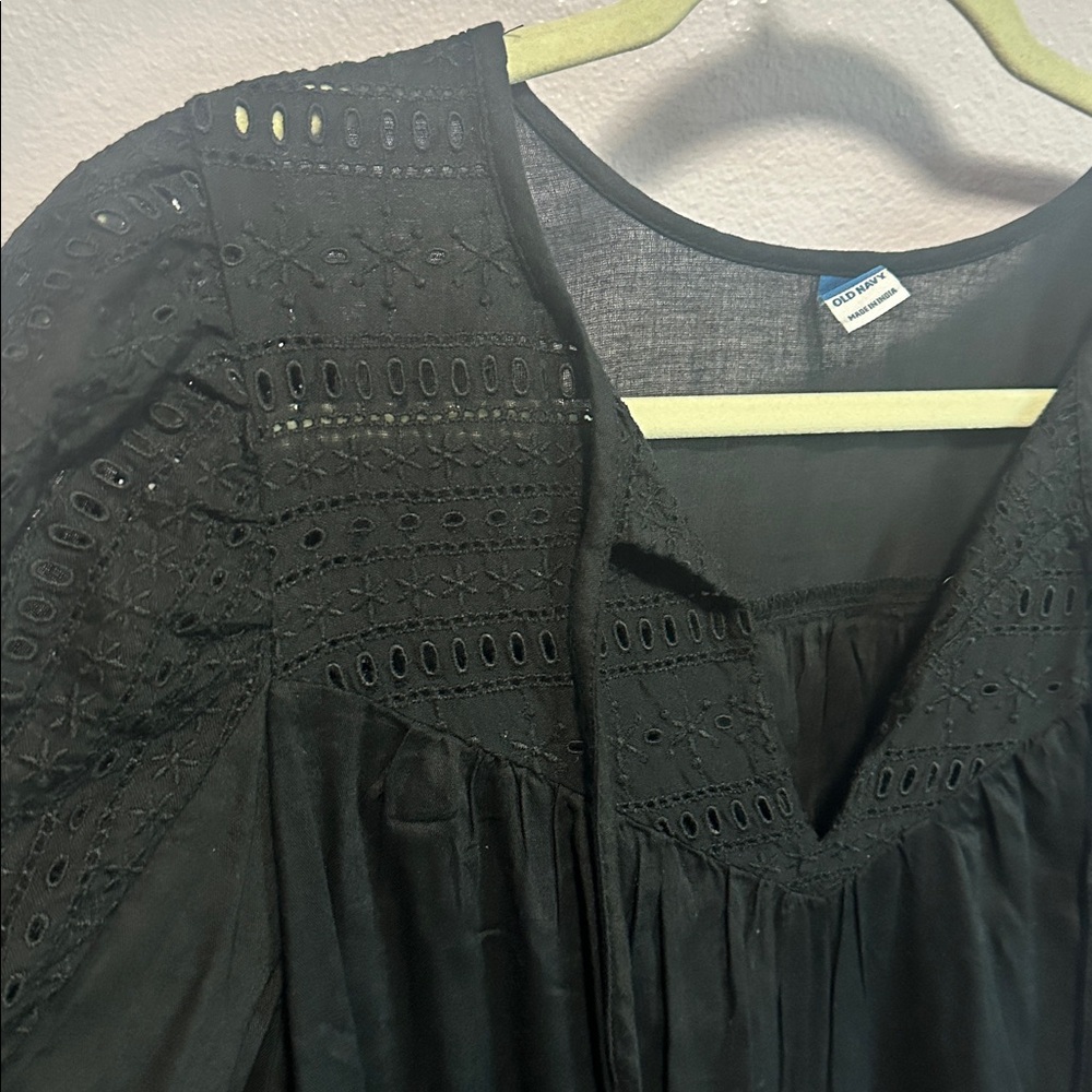 Old Navy Black Boho Dress - Picture 3 of 11